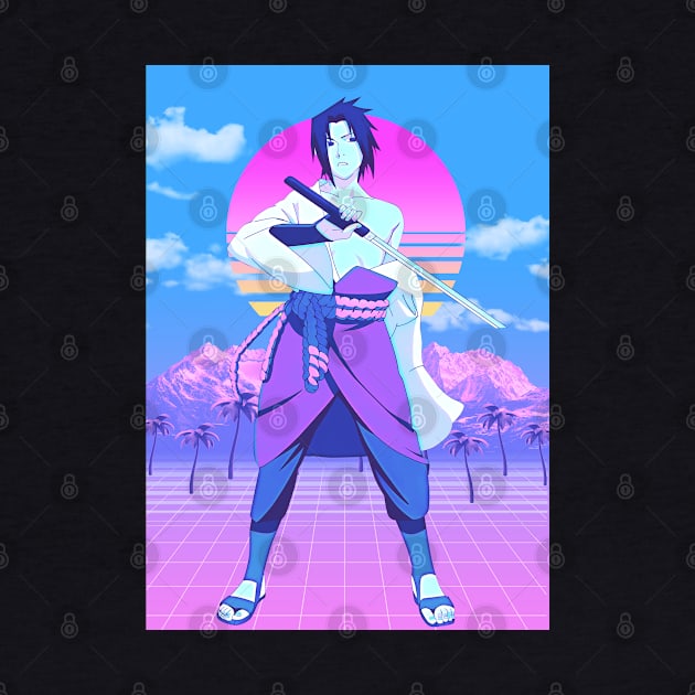 Sasuke vaporwave by San Creative